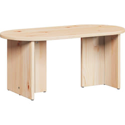 Table basse Naturel 80 x 39,5 x 35 cm Bois de pin massif Vidaxl