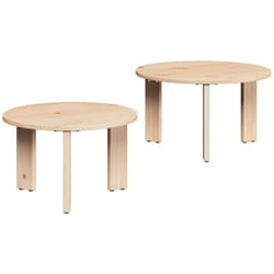 Table basse 2 pcs Naturel 47,5 x 47,5 x 27 cm Vidaxl