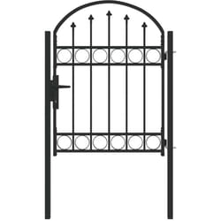 Vidaxl - Porte de Clôture Gris 100 x 125 cm Acier peint par poudre
