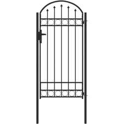 Vidaxl - Porte de Clôture Gris 100 x 250 cm Acier peint par poudre