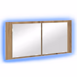 Ce cabinet miroir LED mixe fonctionnalité et style moderne, parfait pour rehausser ta salle de bain. Avec sa belle finition e ...