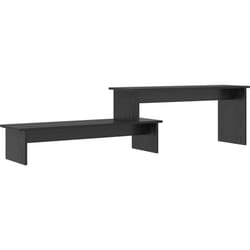 Vidaxl - Meuble tv Chêne noir 180 x 30 x 43 cm Bois d'ingénierie