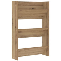 Vidaxl - Cabinets à chaussures muraux chêne artisanal Bois d'ingénierie