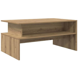 Table basse chêne artisanal 90 x 55 x 42.5 cm Bois d'ingénierie Vidaxl