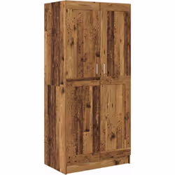 Cette armoire rustique est une solution de rangement stylée et pratique pour ta chambre, te donnant plein d'espace pour tes v ...