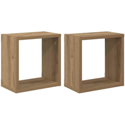 Vidaxl - tagères murales 2 pcs chêne artisanal 26 x 15 x 26 cm