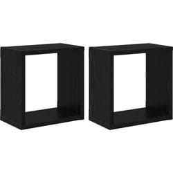 Étagères Murales Chêne Noir MDF 26 x 15 x 26 cm Étagères Murales vidaXL