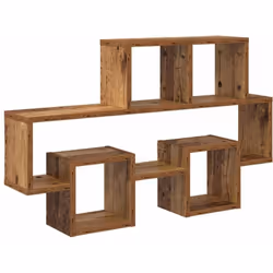 Cette étagère murale est une manière moderne d'organiser ton espace, super pour les salons et les chambres. Avec ses lignes é ...