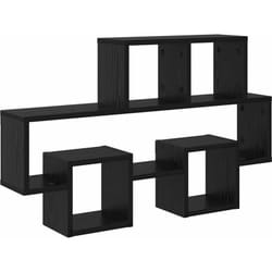 Vidaxl - tagère Murale Chêne noir 82 x 15 x 51 cm Bois d'ingénierie