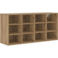 Cabinet à chaussures avec étagère avec stockage chêne artisanal 103x30x51 cm vidaXL