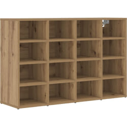 Vidaxl - Cabinet à chaussures avec étagère avec stockage chêne artisanal 103x30x51 cm