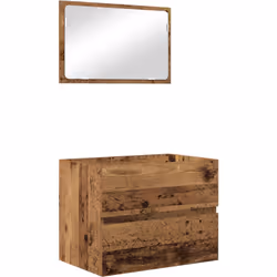 Refais ta salle de bain avec le set vidaXL en 2 pièces en Bois ancien. Avec son style rustique, il ajoute du charme et de la  ...
