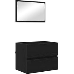 Vidaxl - Set de Meubles de Salle de Bain avec tiroir 2 pcs Chêne noir