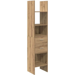 Bibliothèque chêne artisanal 40 x 35 x 180 cm Bois d'ingénierie Vidaxl