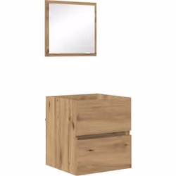 Ce cabinet de rangement de salle de bain en chêne fait main allie fonctionnalité et art, idéal pour organiser tes trucs essen ...