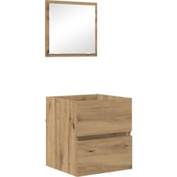Vidaxl - Cabinet de rangement de salle de bain Chêne fait main mdf Moyen