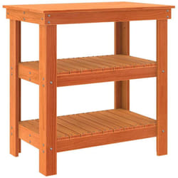Vidaxl - tabli Marron cire 78.5 x 50 x 80 cm Bois massif en pin