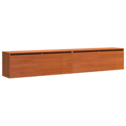 Vidaxl - Cabinets muraux avec porte 2 pcs Marron cire 100 x 30 x 35 cm