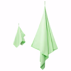 Set De Serviettes De Sport 2 Pcs Vert Tissu Vidaxl - Vue supplémentaire 2