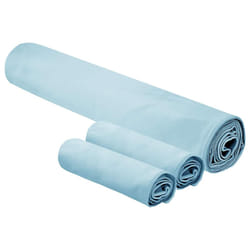 Set De Serviettes De Sport 3 Pcs Bleu Polyester Et Polyamide Vidaxl