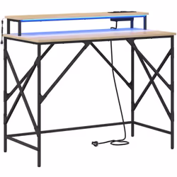 Ce bureau avec rangement est une super option pour les espaces de travail modernes. Il s'inscrit bien dans une déco contempor ...