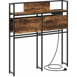 Tête de lit de rangement Chêne fumé 100 cm Bois d'ingénierie vidaXL