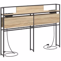 Cette tête de lit de rangement moderne offre un mélange harmonieux de style et de fonctionnalité pour toute chambre. Conçue a ...