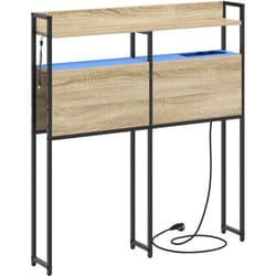 Tête de lit de rangement Chêne sonoma 90 cm Bois d'ingénierie Vidaxl
