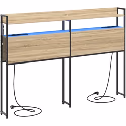 Ce panneau de tête mélange style et praticité, transformant ta chambre en plus qu'un simple endroit pour dormir ; c'est un es ...