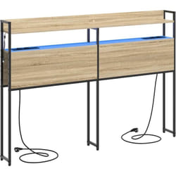 Tête de lit de rangement Chêne sonoma 120 cm Bois d'ingénierie vidaXL