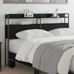 Tête de lit de rangement Chêne noir 140 cm Bois d'ingénierie Vidaxl