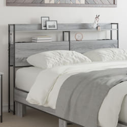 Tête De Lit De Rangement Sonoma Gris 160 Cm Bois D'Ingénierie Vidaxl