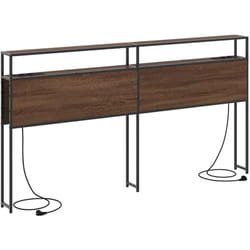 Tête De Lit De Rangement Chêne Marron 200 Cm Bois D'Ingénierie Vidaxl