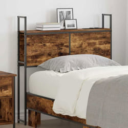 Headboard De Rangement Avec Station De Charge Chêne Fumé 90 Cm Vidaxl