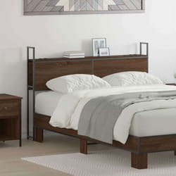 Tête De Lit De Rangement Chêne Marron 120 Cm Bois D'Ingénierie Vidaxl