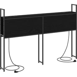 Tête de lit de rangement Chêne noir 140 cm Bois d'ingénierie Vidaxl