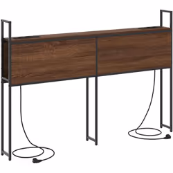 Améliore la fonctionnalité et l'esthétique de ta chambre avec cette tête de lit de rangement avec station de charge. Conçue p ...