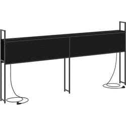 Tête de lit de rangement Chêne noir 180 cm Bois d'ingénierie Vidaxl
