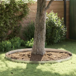 vidaXL Bordure de jardin Argent 450 x 15 cm Acier inoxydable