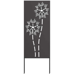 Panneau décoratif de jardin Autre Noir 50 x 140 cm vidaXL