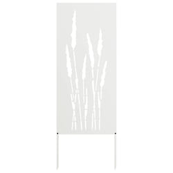 Écran De Confidentialité De Jardin Floral Blanc 50 X 140 Cm Vidaxl