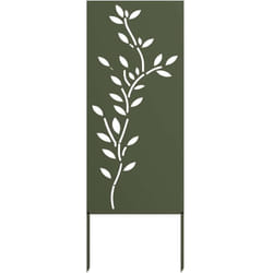 Panneau décoratif de jardin Vert olive 50 x 140 cm Vidaxl
