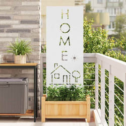 Panneau Décoratif De Jardin Blanc 50 X 140 Cm Vidaxl