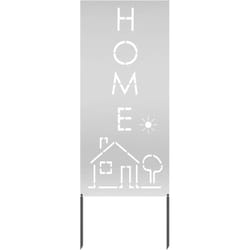 Panneau décoratif de jardin Argent 50 x 140 cm Acier galvanisé Vidaxl