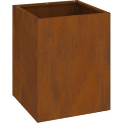 Cache-pot de jardin Rouillé 50 x 32 x 40 cm Acier corten vidaXL
