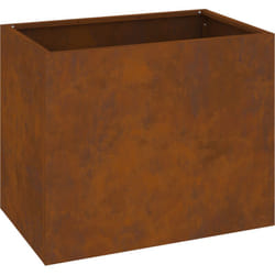 Vidaxl - Cache-pot de jardin Marron 50 x 32 x 40 cm Acier vieilli