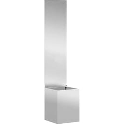 Jardinier avec Panneau Décoratif Argent 32 x 140 cm Vidaxl