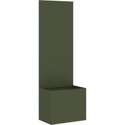 Jardinier avec Panneau Décoratif Vert olive 50 x 140 cm Vidaxl