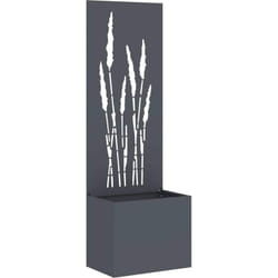 Jardinier avec Panneau Décoratif Anthracite 50 x 140 cm Vidaxl