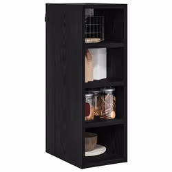 Armoire Suspendue Riga Chêne Noir 20 X 29,5 X 60 Cm Vidaxl - Vue supplémentaire 2